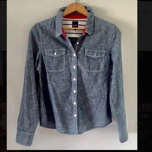 Sperry’s Button Down Chambray Shirt Sz L
